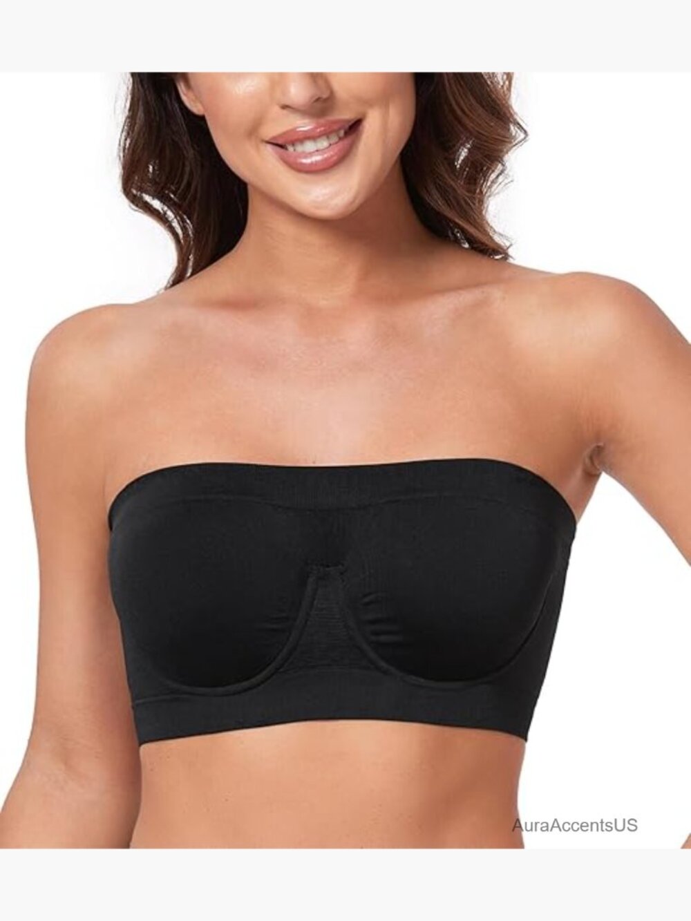 Non Padded Strapless Bra Underwire Bandeau Seamless Multiway Supportive Tube Top
